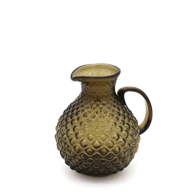 culinary concepts Diamond Pattern Smoke Glass Jug - Small