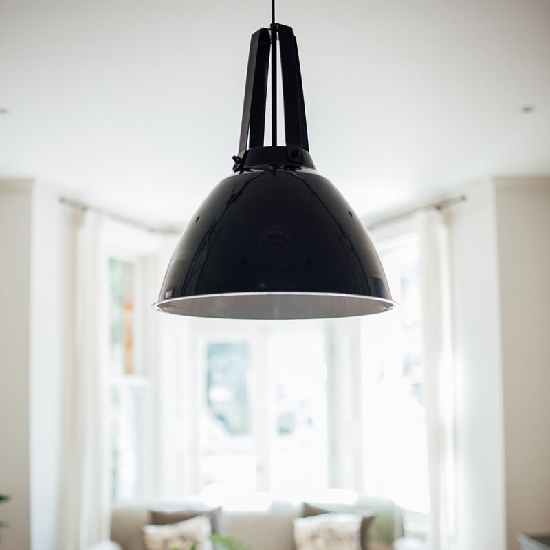 Culinary Concepts Domed Industrial Hanging Light - Black