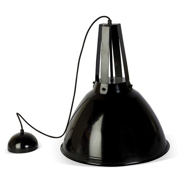 Culinary Concepts Domed Industrial Hanging Light - Black