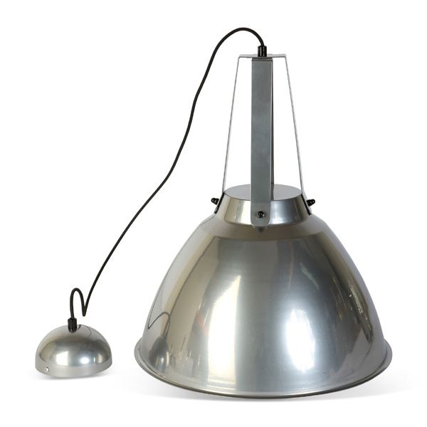 Culinary Concepts Domed Industrial Hanging Light - Dull Chrome
