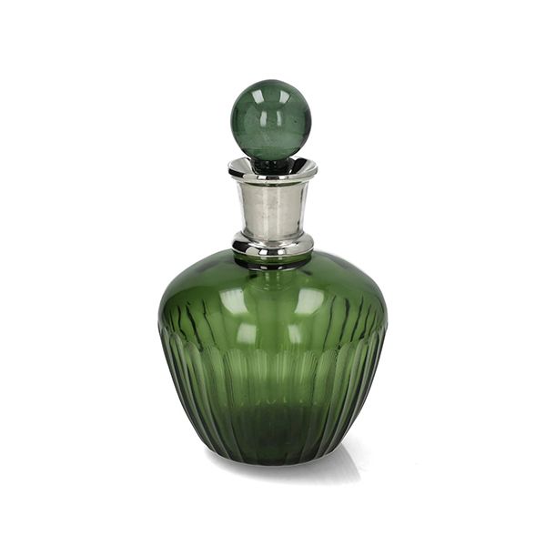 culinary concepts Emerald Glass Brandy Decanter with Stopper