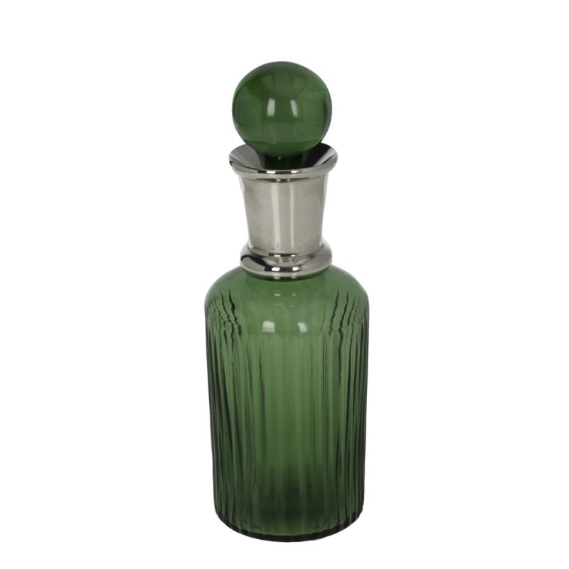 culinary concepts Emerald Glass Decanter with Stopper