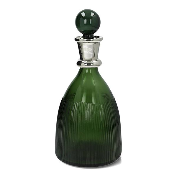 culinary concepts Emerald Glass Port Decanter with Stopper