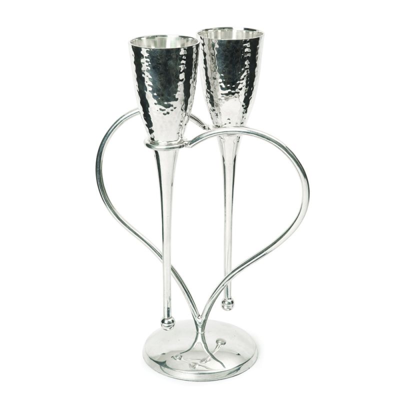 culinary concepts Entwined Heart Lovers' Champagne Flutes
