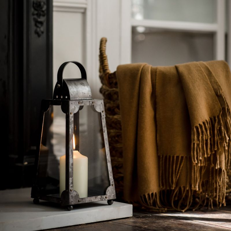 Culinary Concepts Extra Small Galvanised Steel Trapezium Lantern