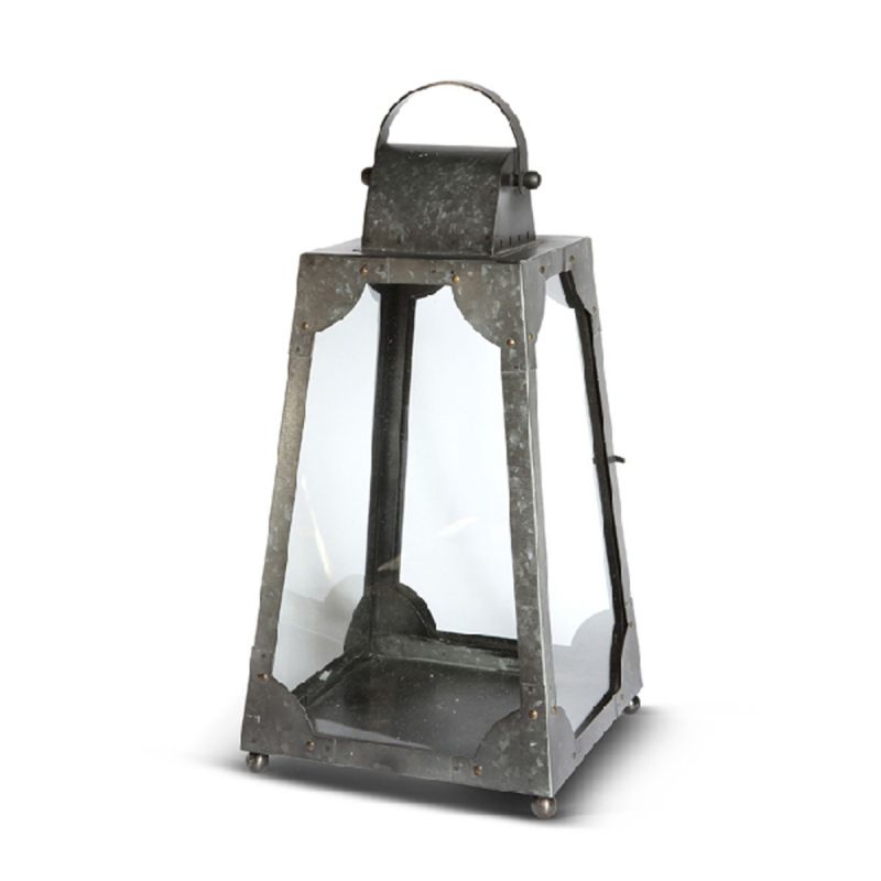 culinary concepts Extra Small Galvanised Steel Trapezium Lantern