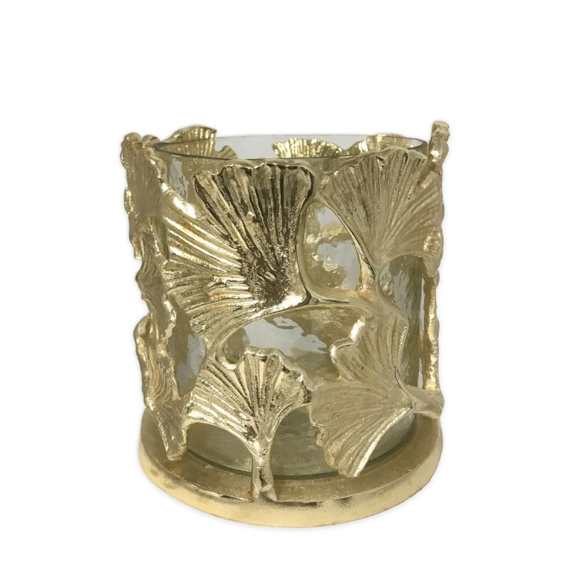 culinary concepts Ginkgo Hurricane with Glass Insert – Large