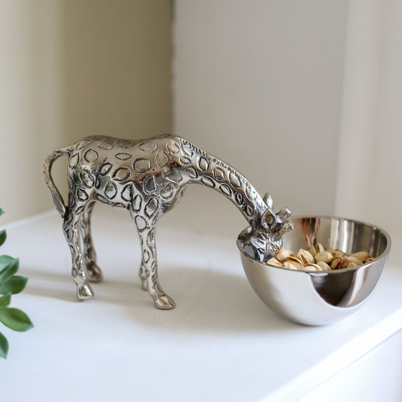Culinary Concepts Giraffe Nibbles Bowl - Nickel Finish | PRE-ORDER - DUE EARLY AUGUST
