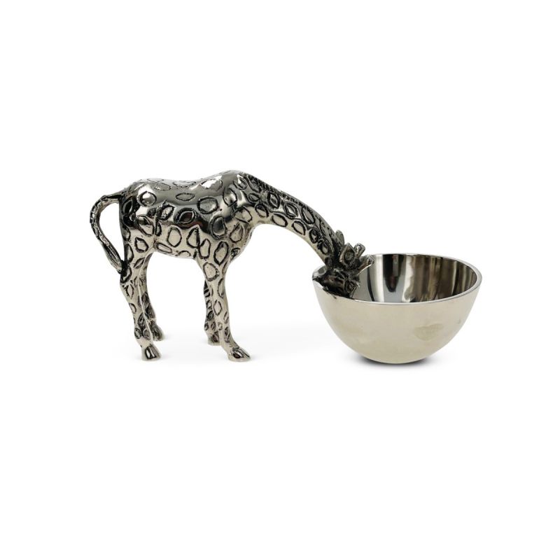 Culinary Concepts Giraffe Nibbles Bowl - Nickel Finish | PRE-ORDER - DUE EARLY AUGUST