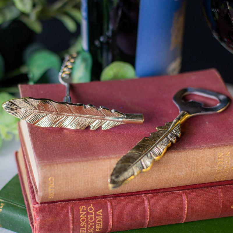 Culinary Concepts Golden Feather Cork Screw & Bottle Opener