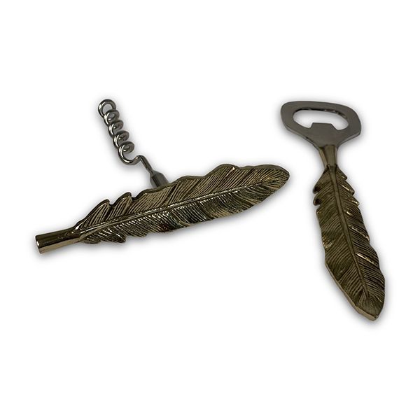 culinary concepts Golden Feather Cork Screw & Bottle Opener