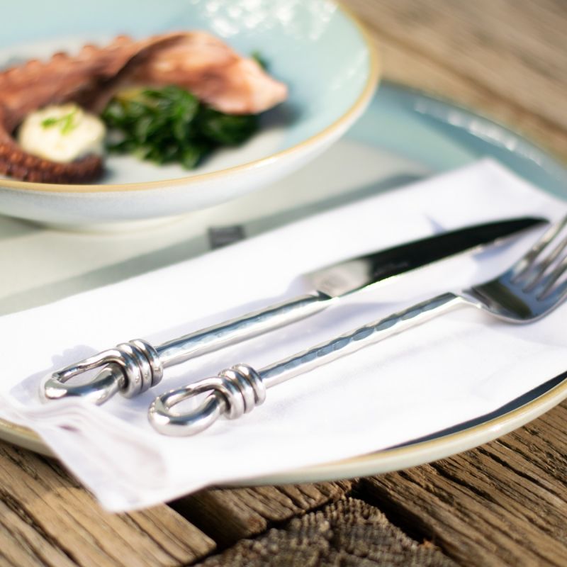 Culinary Concepts Hammered Knot 24 Piece Cutlery Set | HANDMADE TO ORDER