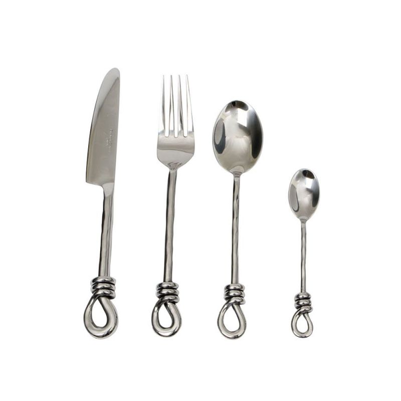 culinary concepts Hammered Knot 24 Piece Cutlery Set | HANDMADE TO ORDER
