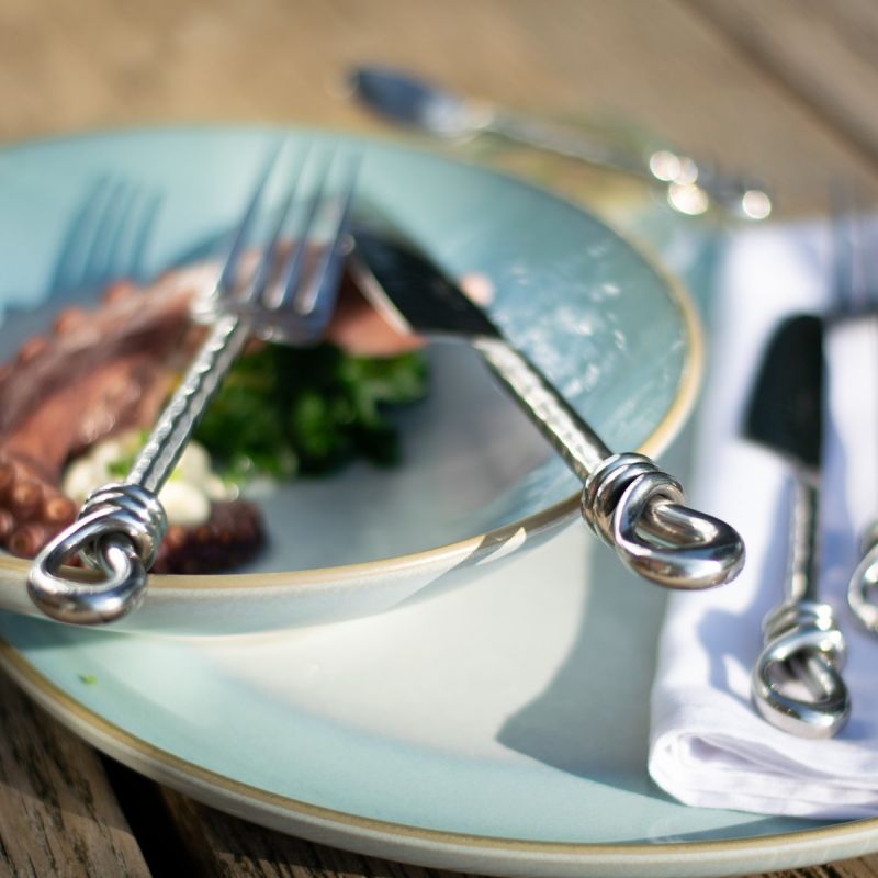 Culinary Concepts Hammered Knot 84 Piece Cutlery Set | HANDMADE TO ORDER