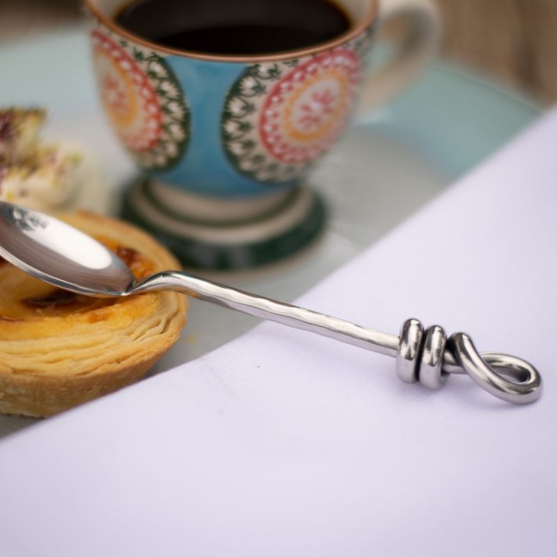 Culinary Concepts Hammered Knot Coffee / Small Tea Spoon