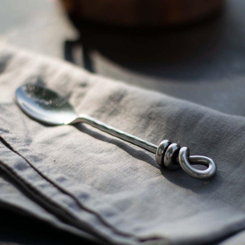 Culinary Concepts Hammered Knot Coffee / Small Tea Spoon