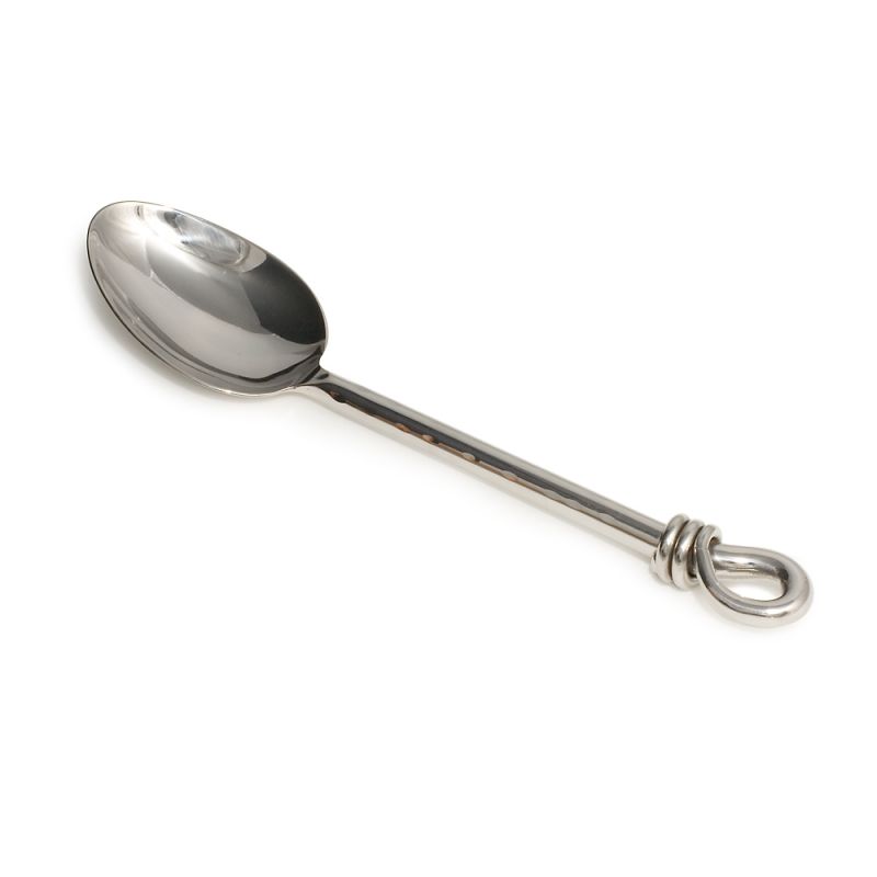 culinary concepts Hammered Knot Large Serving Spoon | HANDMADE TO ORDER