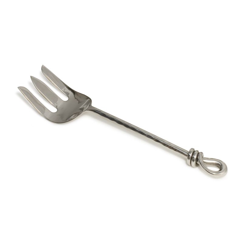 culinary concepts Hammered Knot Medium Serving Fork | HANDMADE TO ORDER