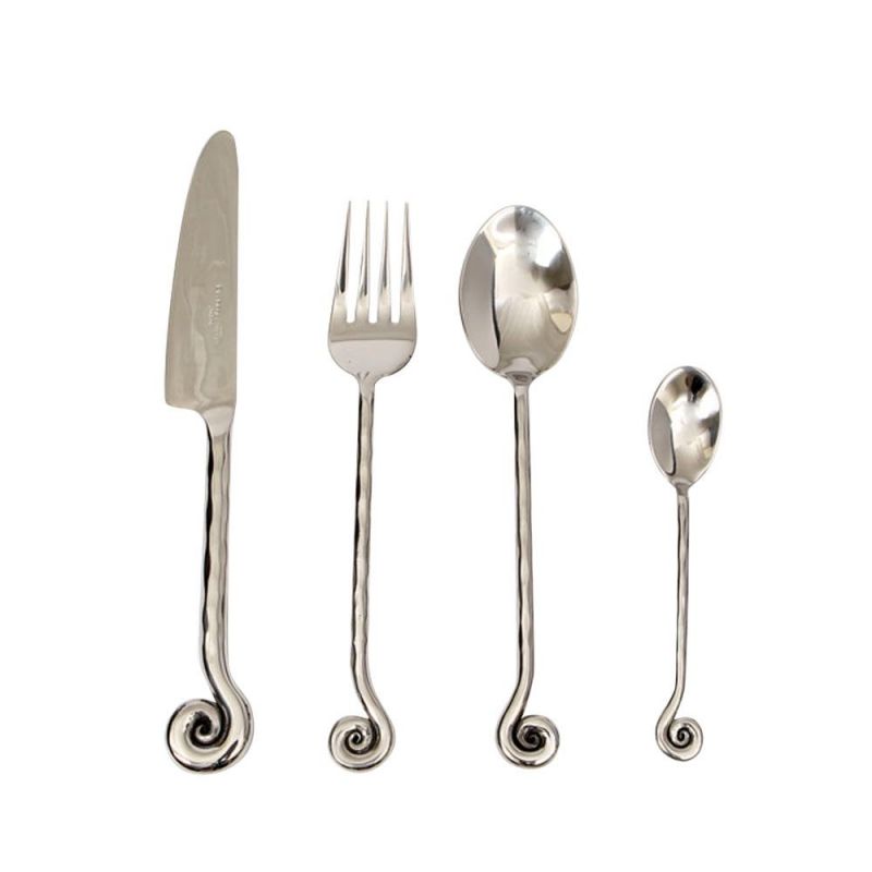 culinary concepts Hammered Shell 24 Piece Cutlery Set | HANDMADE TO ORDER