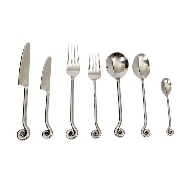 culinary concepts Hammered Shell 42 Piece Cutlery Set