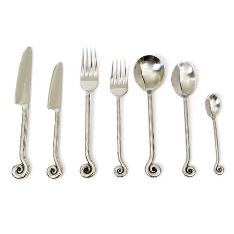 culinary concepts Hammered Shell 56 Piece Cutlery Set | HANDMADE TO ORDER