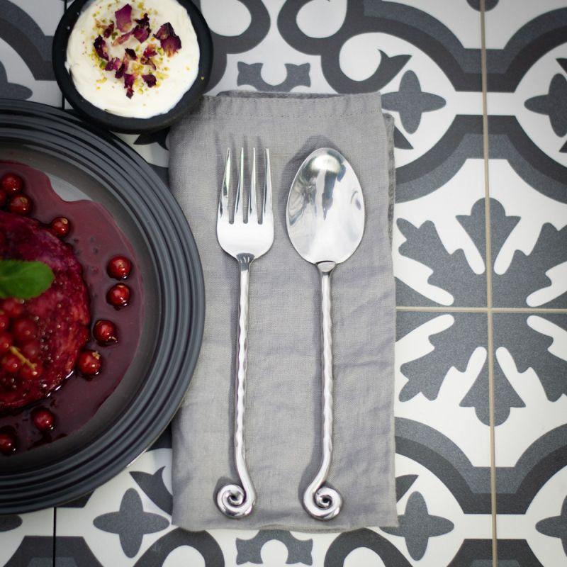 Culinary Concepts Hammered Shell Dessert / Appetiser Fork