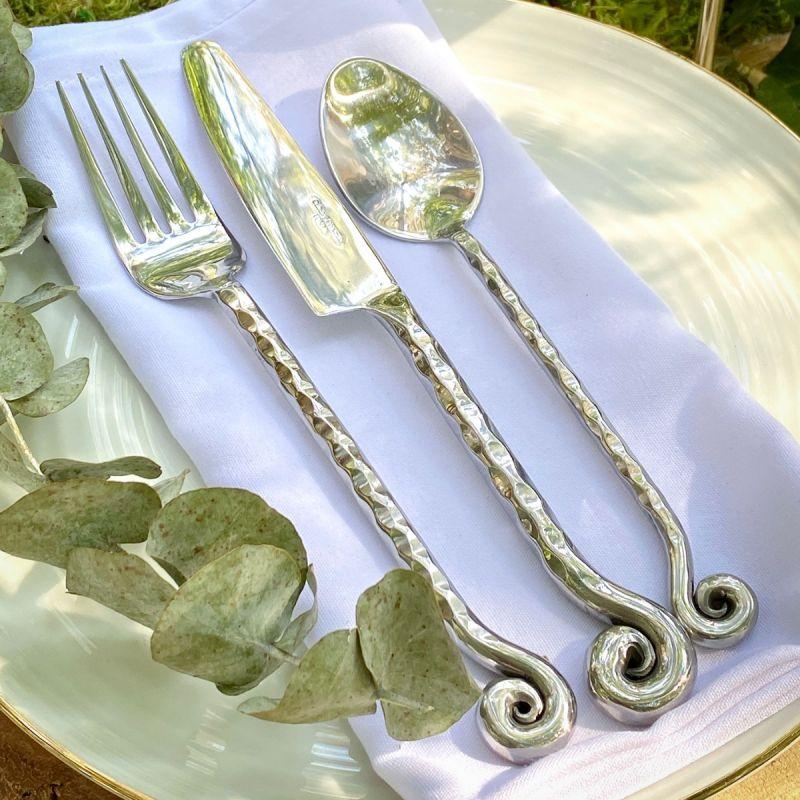 Culinary Concepts Hammered Shell Dinner Fork | HANDMADE TO ORDER
