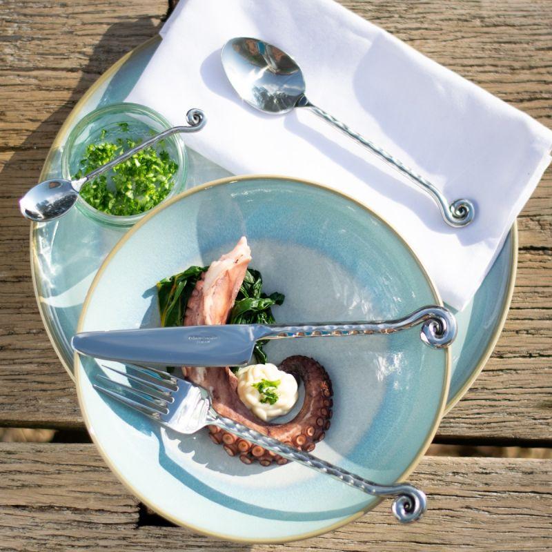 Culinary Concepts Hammered Shell Four Piece Place Setting | HANDMADE TO ORDER