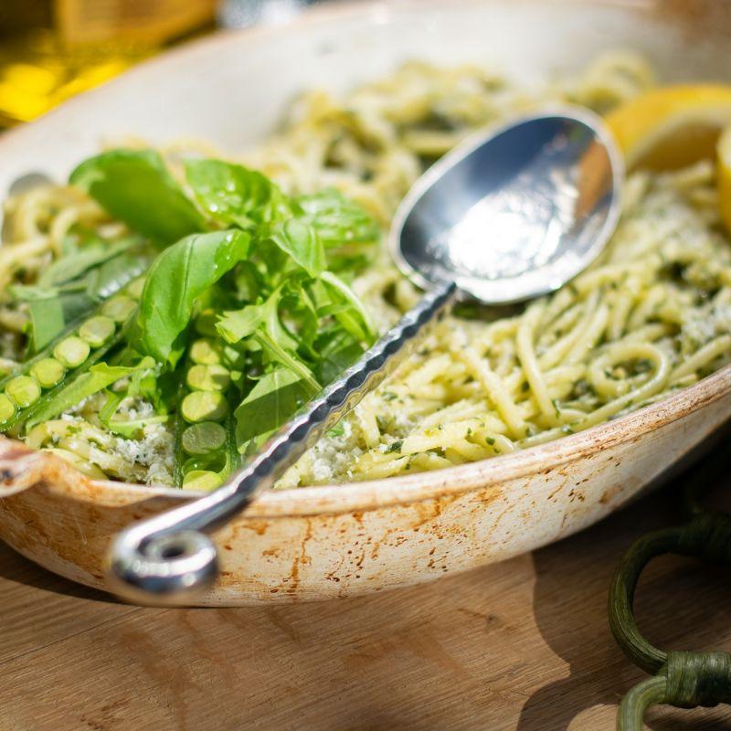 Culinary Concepts Hammered Shell Medium Serving Spoon | HANDMADE TO ORDER