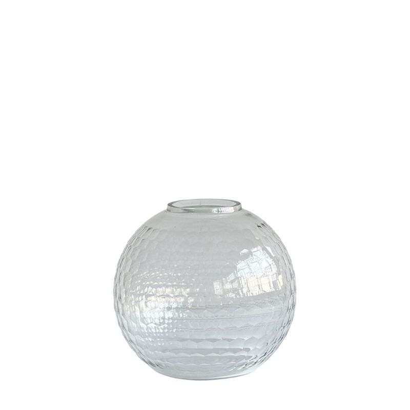 culinary concepts Honeycomb Handcut Large Bowl Vase - Clear