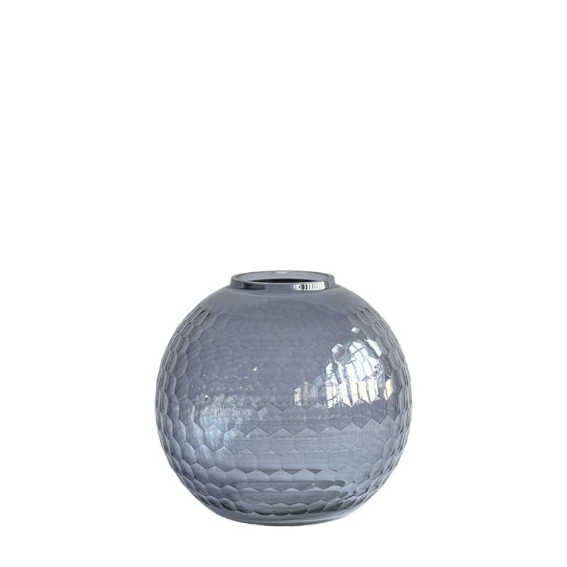 culinary concepts Honeycomb Handcut Large Bowl Vase - Smoke