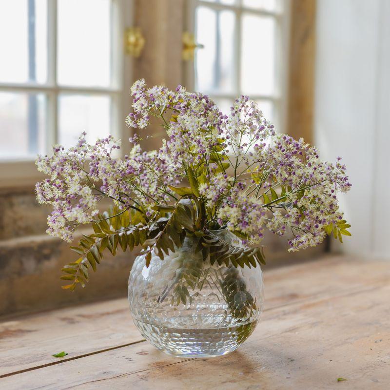 Culinary Concepts Honeycomb Handcut Small Bowl Vase - Clear
