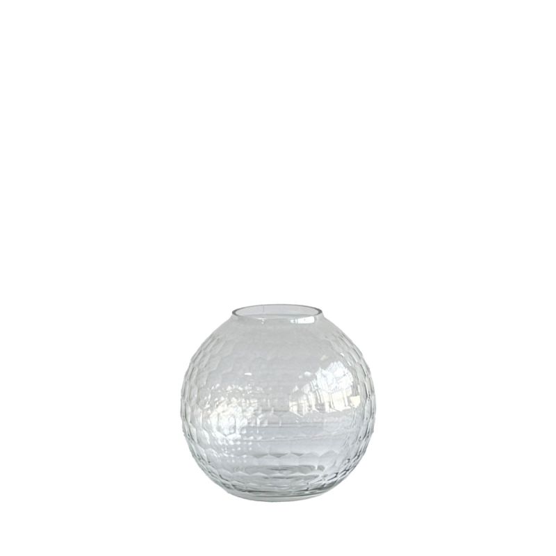 culinary concepts Honeycomb Handcut Small Bowl Vase - Clear
