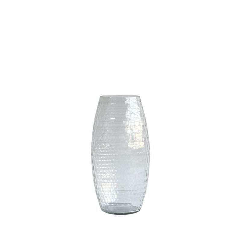 culinary concepts Honeycomb Handcut Small Glass Bouquet Vase - Clear