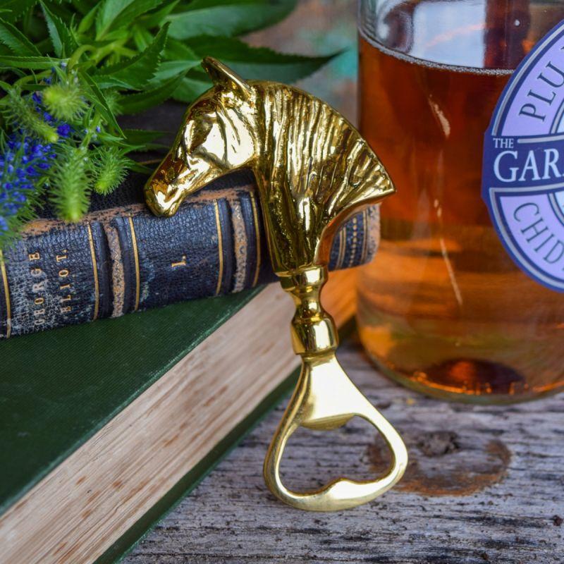 Culinary Concepts Horse Head Bottle Opener - Gold Finish