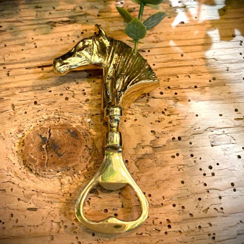 Culinary Concepts Horse Head Bottle Opener - Gold Finish