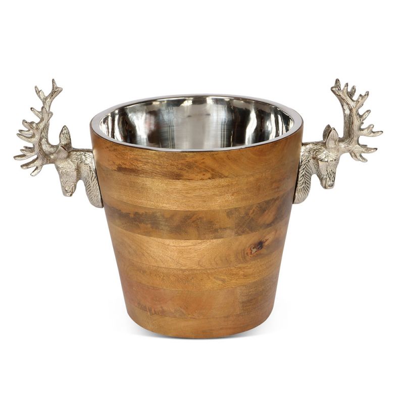 Culinary Concepts Huntsman Stag Head Wooden Wine Cooler