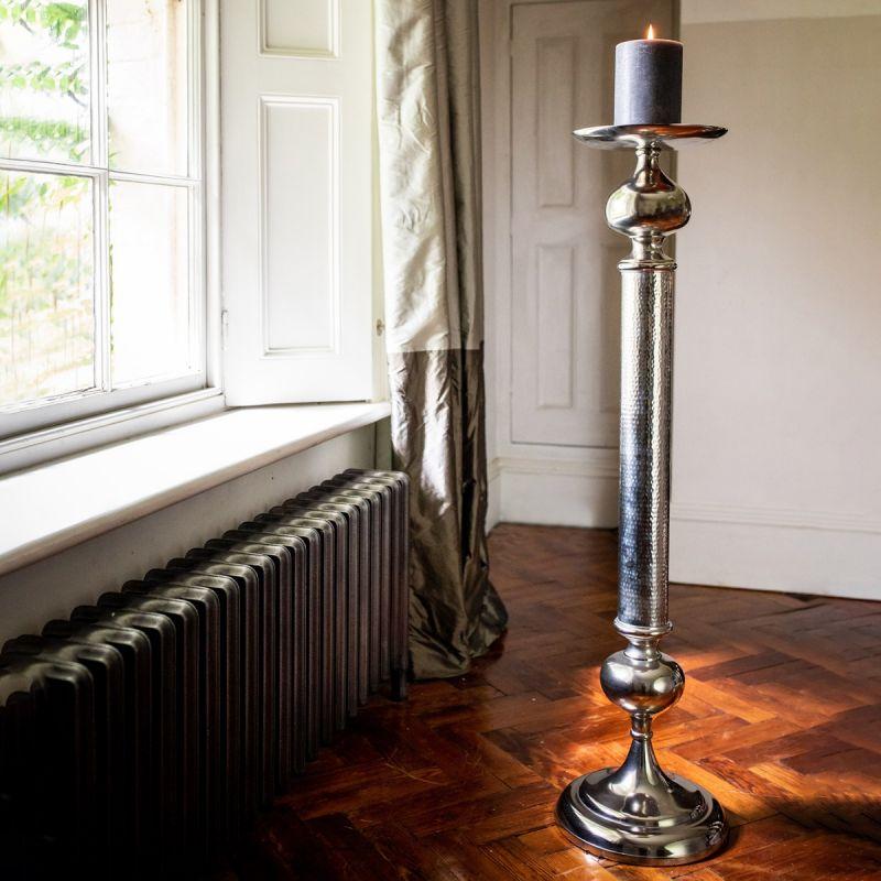 Culinary Concepts Large Aluminium Pillar Candle Holder