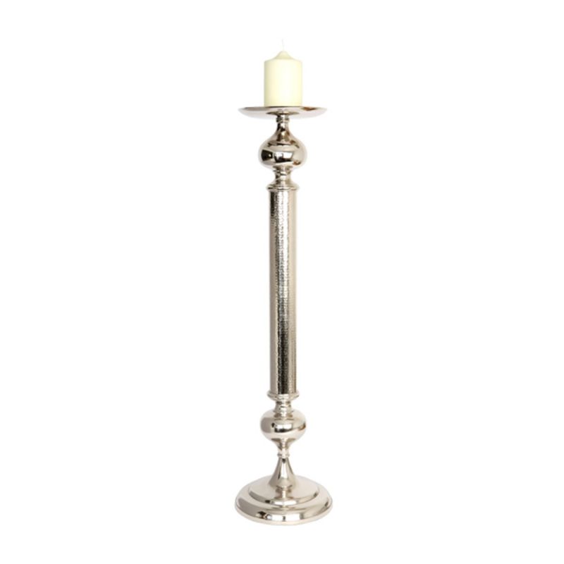 culinary concepts Large Aluminium Pillar Candle Holder