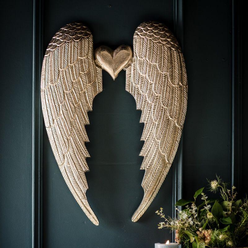Culinary Concepts Large Heart Angel Wing Wall Hanging