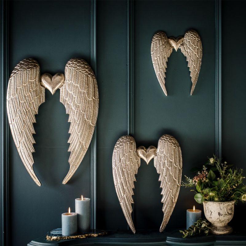 Culinary Concepts Large Heart Angel Wing Wall Hanging