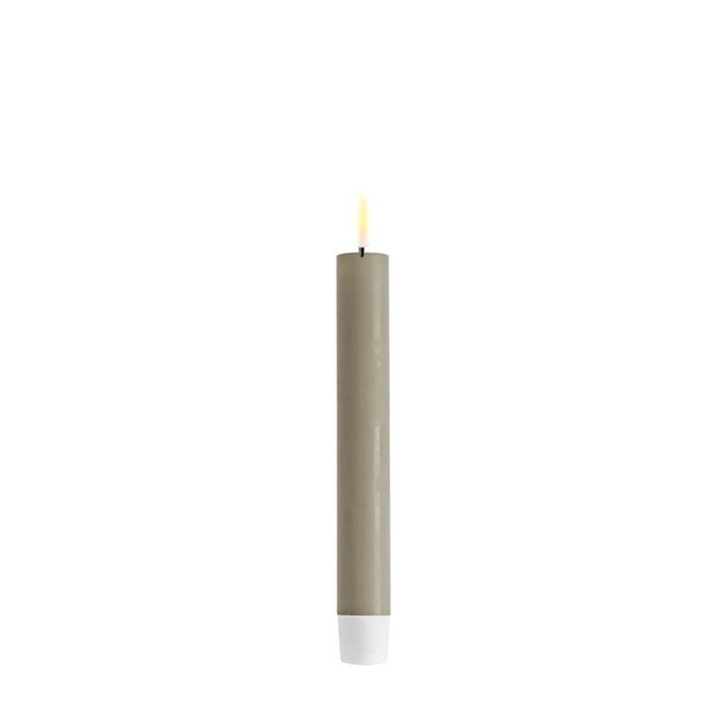 culinary concepts LED Dinner Candle - Sand - 15cm height - 2PK