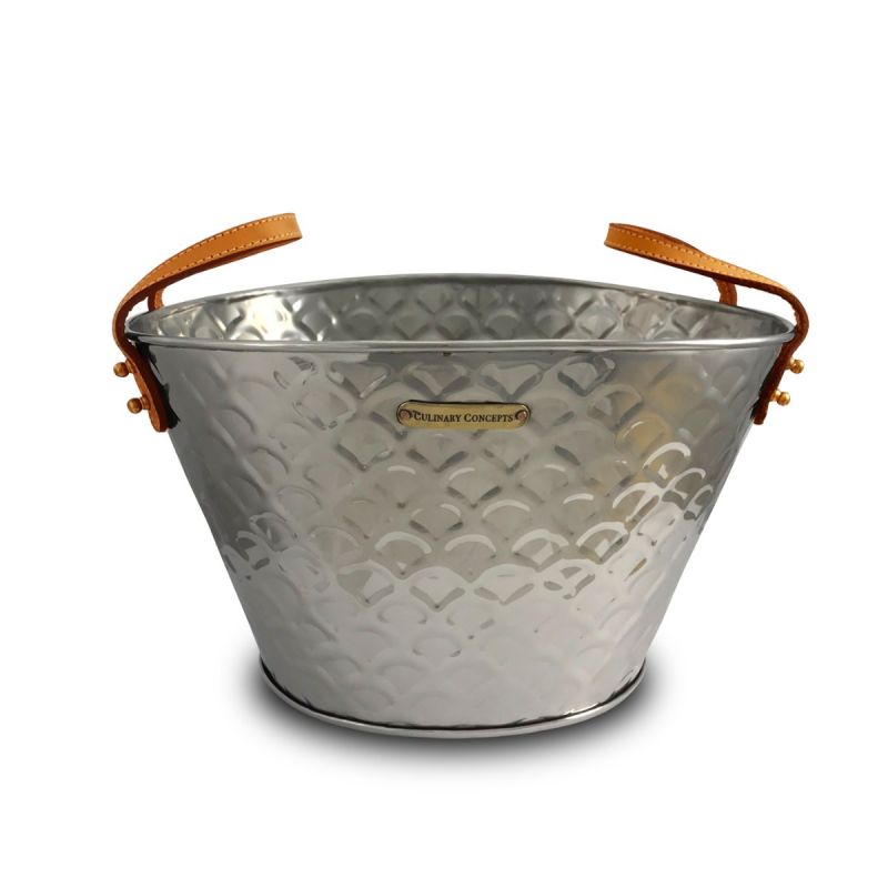 culinary concepts Louie Large Champagne Bath - Nickel Finish
