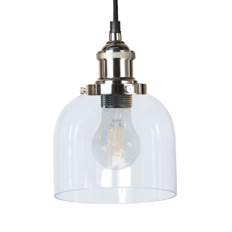 culinary concepts Maine Pendant Light - Polished Nickel Finish