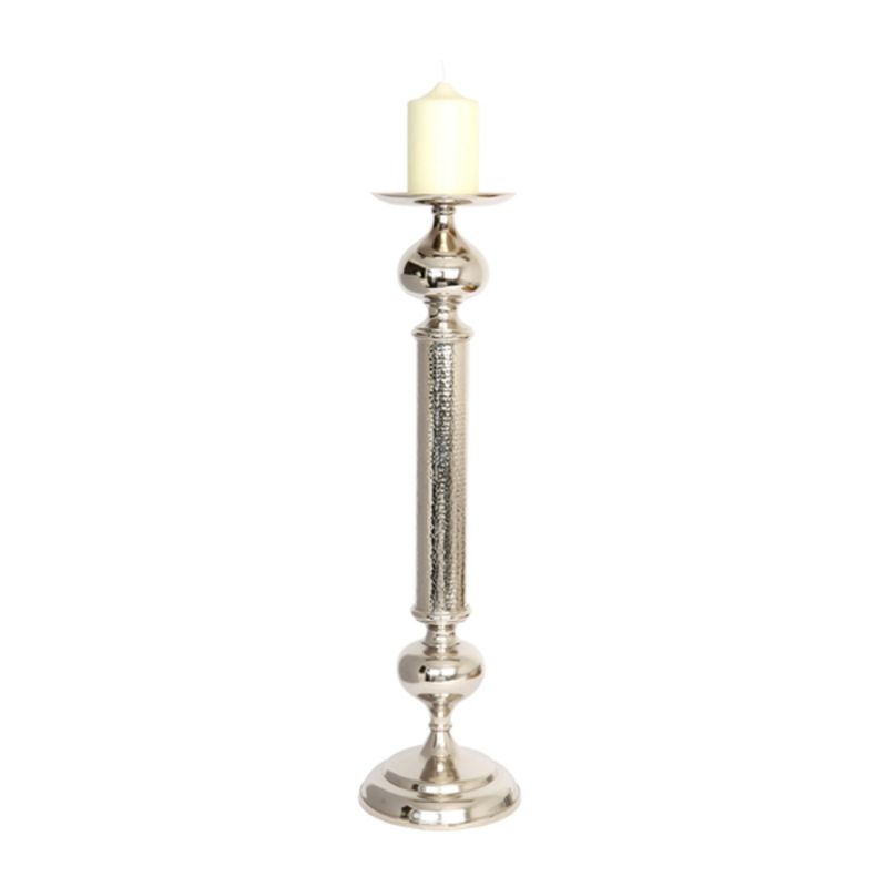 culinary concepts Medium Aluminium Pillar Candle Holder