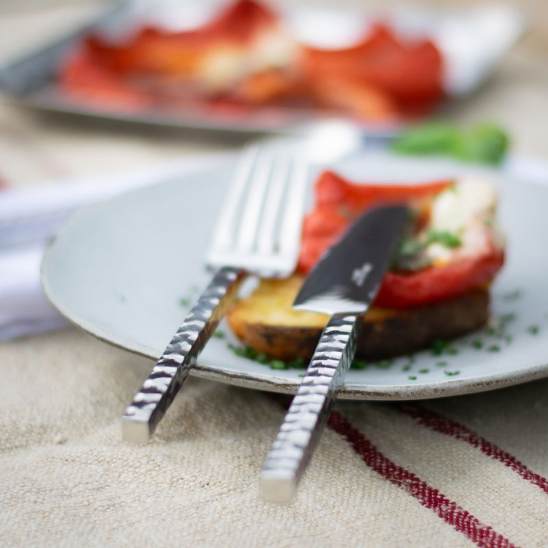 Culinary Concepts Millennium Hammered 24 Piece Cutlery Set | HANDMADE TO ORDER