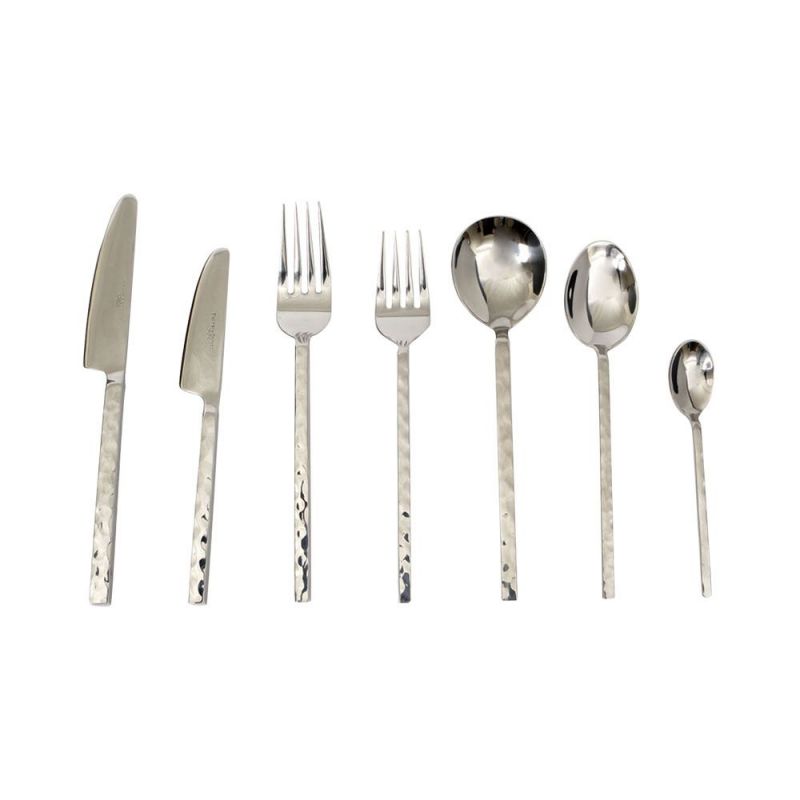culinary concepts Millennium Hammered 42 Piece Cutlery Set