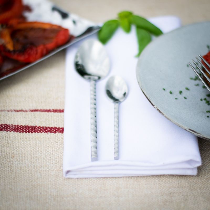 Culinary Concepts Millennium Hammered Four Piece Place Setting | HANDMADE TO ORDER
