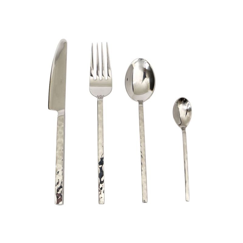 culinary concepts Millennium Hammered Four Piece Place Setting | HANDMADE TO ORDER