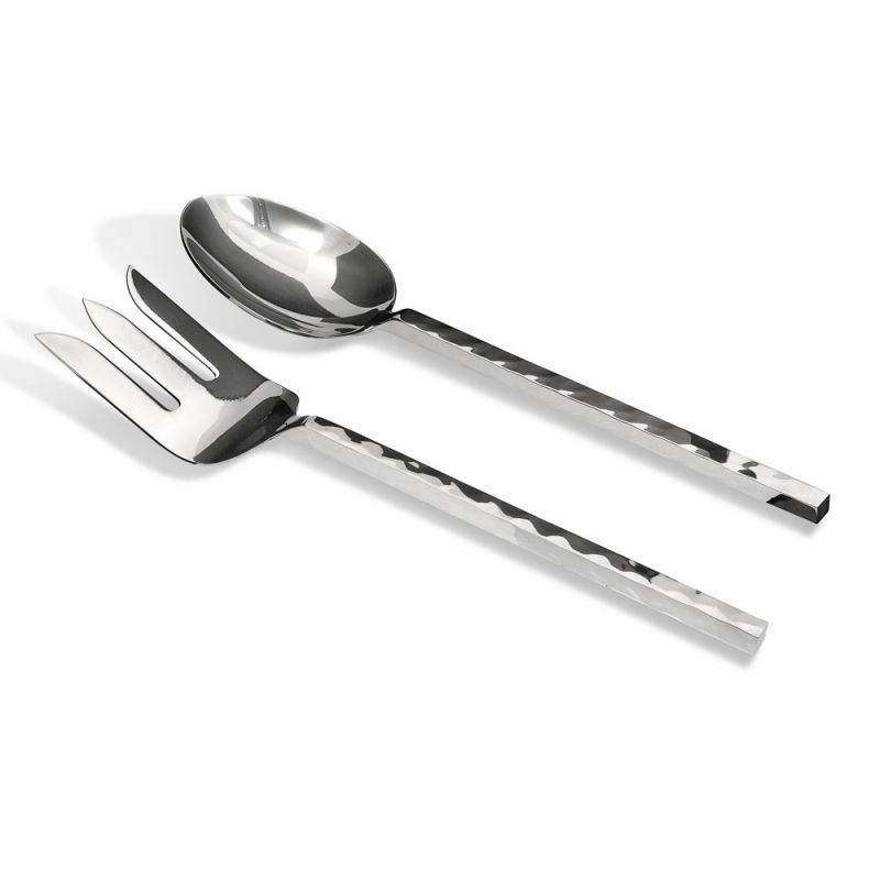 culinary concepts Millennium Hammered Medium Salad Servers | HANDMADE TO ORDER